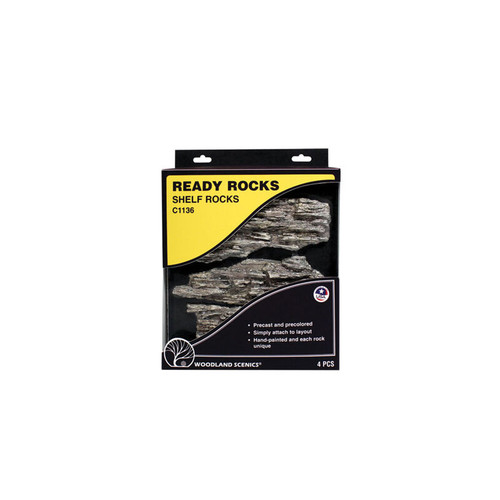 Woodland Scenics Ready Rocks, Shelf Rocks - WOOC1136