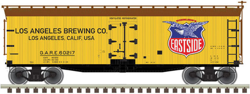 Atlas ATL20006320 40' Wood Reefer - Ready to Run -- Eastside 60217 (yellow, brown, red, blue, white) - ATL20006320