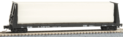 Micro-Trains 489-52700101 61' 8" Bulkhead Flatcar - Ready - 489-52700101