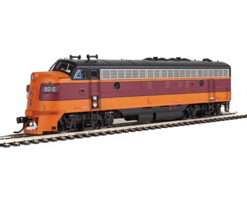 WalthersProto EMD FP7 Standard DC -- Milwaukee Road #92C (early orange, maroon with Running Hiawatha logo) - 920-49506