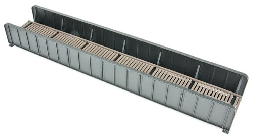 Walthers Cornerstone 70' Single-Track Railroad Through Girder Bridge -- Kit - 9-3/4 x 2-3/8 x 1-5/16" 24.7 x 6 x 3.3cm - 933-4502