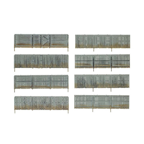 Woodland Scenics O Scale Privacy Fence - Kit with Gates, Hinges & Planter Pins -- Total Scale Length: 192' 58.5m - WOOA3005