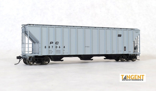 Tangent Penn Central (PC) H51 "Delivery Gray 9-1968" PC Samuel Rea Shops 4600 Covered Hopper - #887079 - TAN28063-11