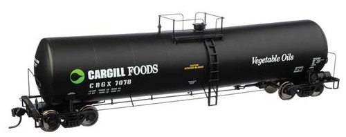 WalthersProto HO 54' 23,000 Gallon Funnel-Flow Tank Car - Ready to Run -- Cargill CRGX #7078 - 920-100250