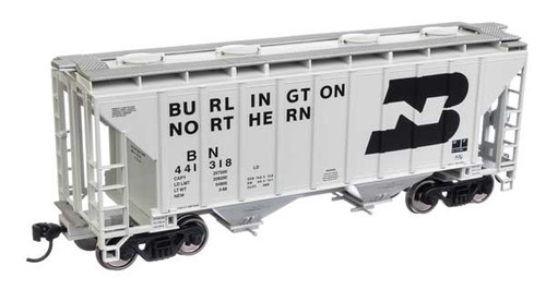 Walthers Mainline 37' 2980 Cubic-Foot 2-Bay Covered Hopper - Ready to Run -- Burlington Northern #441318