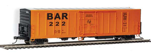 Walthers Mainline 57' Mechanical Reefer - Ready to Run -- Bangor & Aroostook #222 (orange, black) - 910-3906