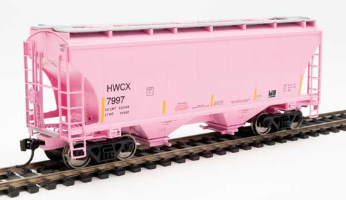 Walthers Mainline 39' Trinity 3281 2-Bay Covered Hopper - Ready to Run -- Halliburton HWCX #7997 - 910-7583