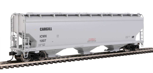 Walthers Mainline 60' NSC 5150 3-Bay Covered Hopper - Ready to Run -- Cargill ICMX #1007 - 910-7725