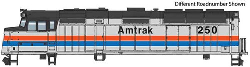 Walthers Mainline EMD F40PH - Standard DC -- Amtrak(R) #243 (Phase II; silver, red, white, blue, black) - 910-9463