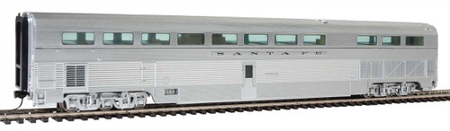 WalthersProto 85' Budd Hi-Level Diner - Ready to Run -- Santa Fe (Real Metal Finish, Includes Decals) - 920-9603