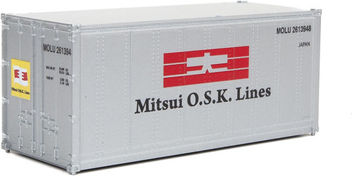 Walthers SceneMaster 20' Smooth-Side Container - Ready to Run -- Mitsui OSK - 949-8665