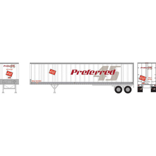 Athearn HO RTR 45' Fruehauf Trailer,MILW/Preferred #251034 - ATH16095