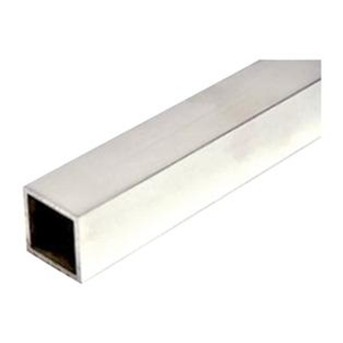 K&S Engineering Square Aluminum Tube - 12" 30cm Long -- 3/32" 2.38mm OD .014" .36mm Thick Wall - KNS83010