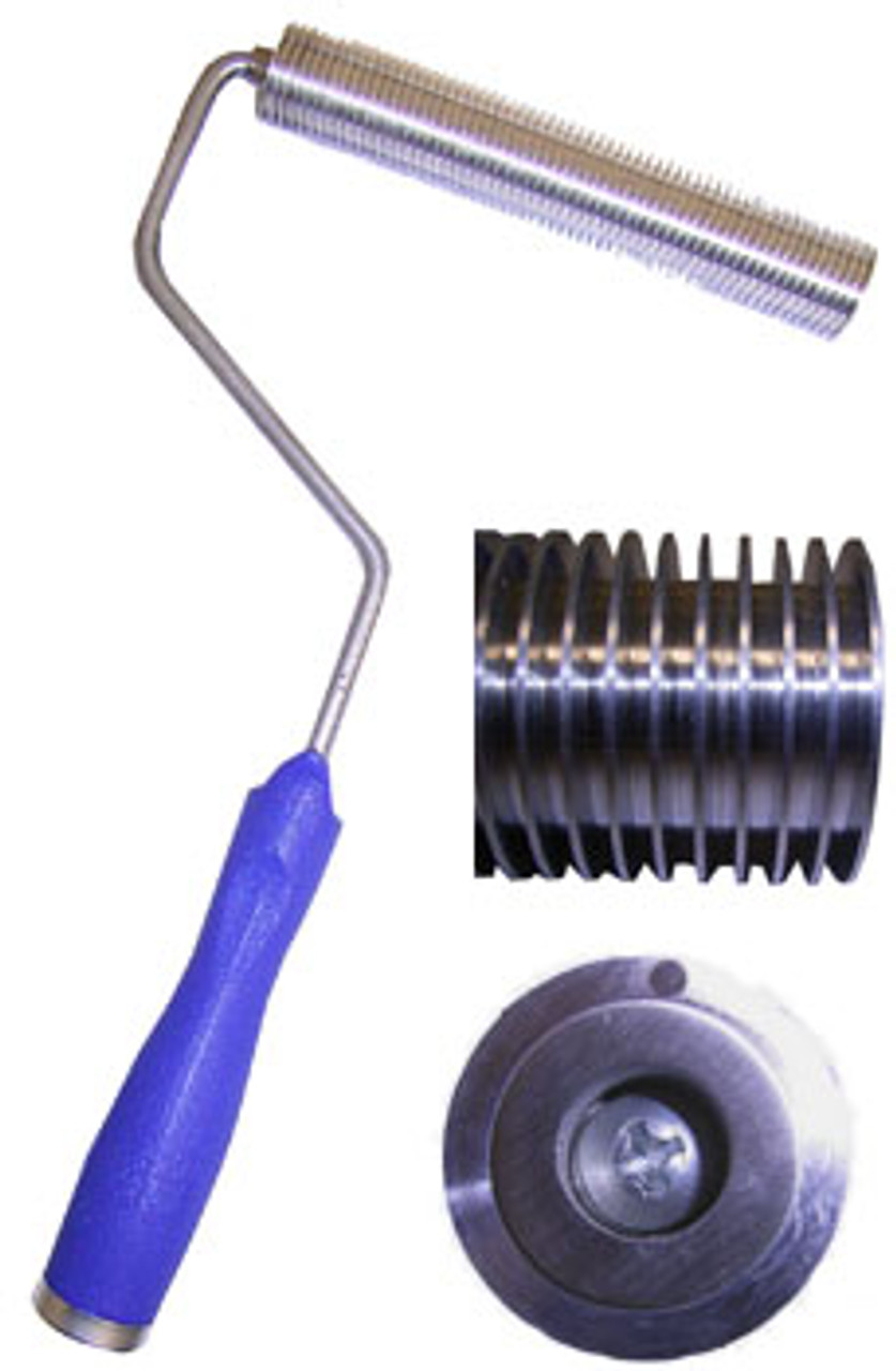 Wide Tooth] Length 3''-6'' inch 75-150mm FRP Fiberglass laminating aluminum  Roller Diameter 12.5 20mm