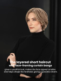 Jane - Peluca corta de cabello premium