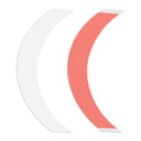 Red Liner Sensi-Tak Super Wide Tape "CC" Shape 3/4" x 5" (24 pcs per pack)