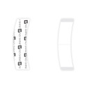 No Shine Tape "C" Shape 3/4"x 3", (36 pcs pack)