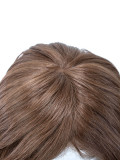 Eumet – Perruque courte en silicone en cheveux vierges européens