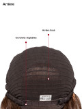 Perruque pour femmes Jessica en cheveux humains haut de gamme avec Lace Front, Mono Top et Weft Back