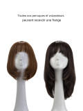 Perruque pour femmes Jessica en cheveux humains haut de gamme avec Lace Front, Mono Top et Weft Back