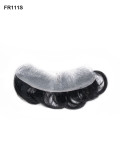 Toupet pour homme FR111S V-loop Full Thin Skin petit complément capillaire frontal
