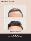 Toupet pour homme FR111S V-loop Full Thin Skin petit complément capillaire frontal