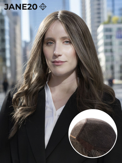 Jane20 | Perruque de Cheveux Long Humains de Qualité Supérieure pour Femme