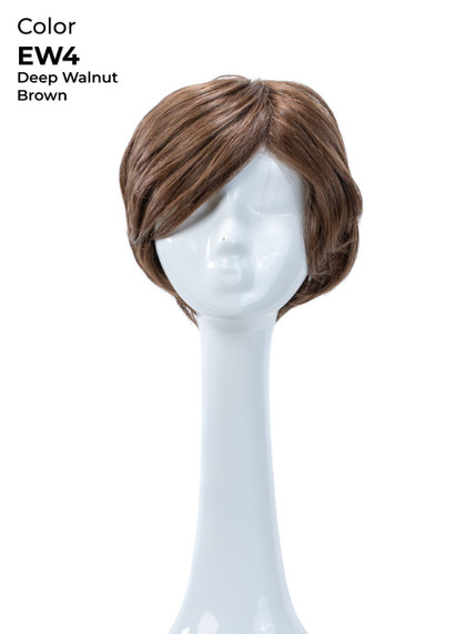 Eumet – Perruque courte en silicone en cheveux vierges européens