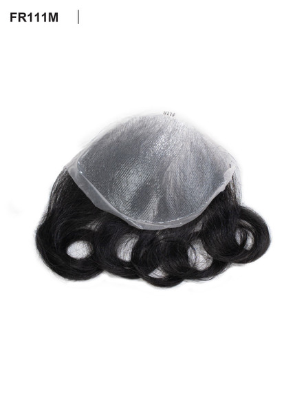 Toupet pour homme FR111M V-loop Full Thin Skin frontal patch capillaire moyen
