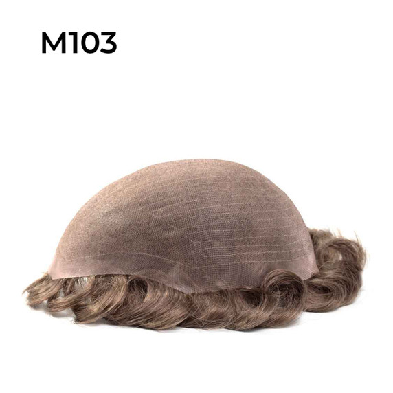 M103 Complément capillaire pour hommes composé en super fin tulle mono-filament soudé