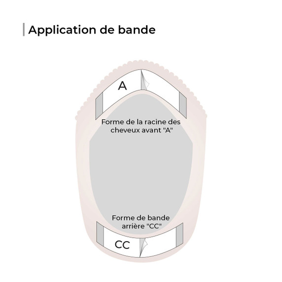 complément capillaire en dentelle française respirable