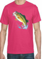 JUMPING BASS FISH T-SHIRT