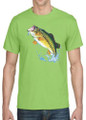 JUMPING BASS FISH T-SHIRT