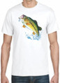 JUMPING BASS FISH T-SHIRT
