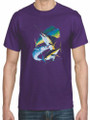 JUMPING SOWORDFISH MARLIN TUNA T-SHIRT