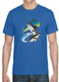 JUMPING SOWORDFISH MARLIN TUNA T-SHIRT