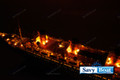 SS POSEIDON LIGHTED OCEAN LINER