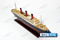 RMS BERENGARIA  STEAMSHIP 39" fully built wood model with stand