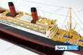 RMS BERENGARIA  STEAMSHIP 39" fully built wood model with stand