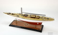 AMERICA'S CUP RANGER RACING SAILING YACHT HALF MAST
