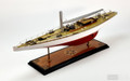 AMERICA'S CUP RANGER RACING SAILING YACHT HALF MAST