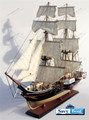 USS POWHATAN SIDE WHEEL STEAMSHIP W/ SAILS