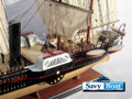 USS POWHATAN SIDE WHEEL STEAMSHIP W/ SAILS