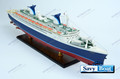 SS NORWAY, LIGHTED OCEAN LINER RH