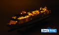 CELEBRITY SILHOUETTE LIGHTED CRUISE SHIP