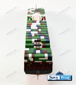 MV BARZAN CONTAINER cargo  FREIGHTER LARGE 39" SCALE FULLY BUILT SHIP MUSEUM MODEL W/STAND