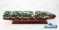MV BARZAN CONTAINER cargo  FREIGHTER LARGE 39" SCALE FULLY BUILT SHIP MUSEUM MODEL W/STAND