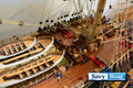 RARE, LIGHTED HMS VICTORY HUG 10 FT, TALL SHIP
