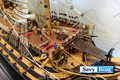 RARE, LIGHTED HMS VICTORY HUG 10 FT, TALL SHIP