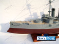 JAPANESE BATTLESHIP MIKASA Fully built large 40” ship museum quality model WWII war ship w/stand